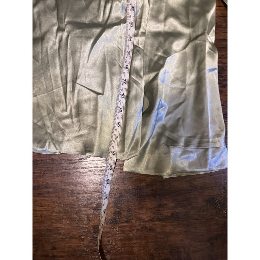 LAVETIR Bridesmaid Dress Sage Stretch Satin - Size 2 - Picture 9 of 11